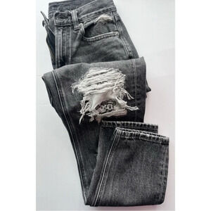 American Eagle Outfitters • AE Disney Mickey Mouse Washed Back Mom Jeans